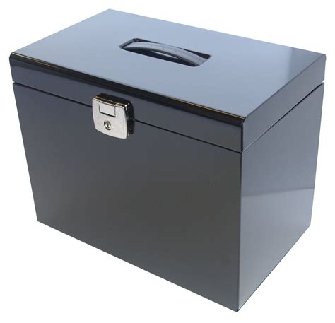 metal document box with lock|a4 lockable metal file box.